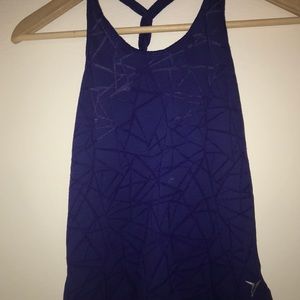 active, purple tank top